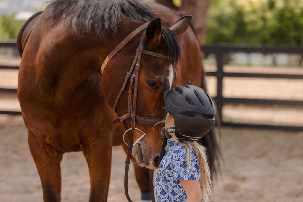 KERRI Horse with young rider KERRI Horse with young rider
